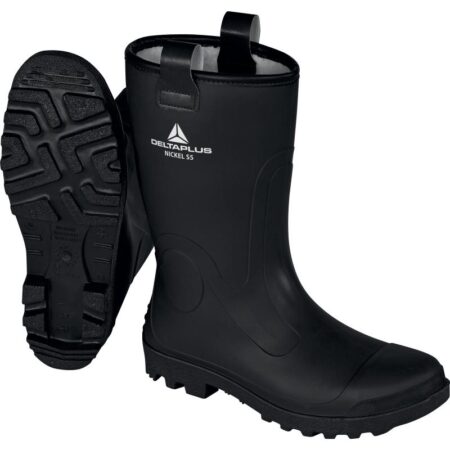 PVC Fur lined Nickel Safety Rigger Style Half-Boots S5 CI SRC