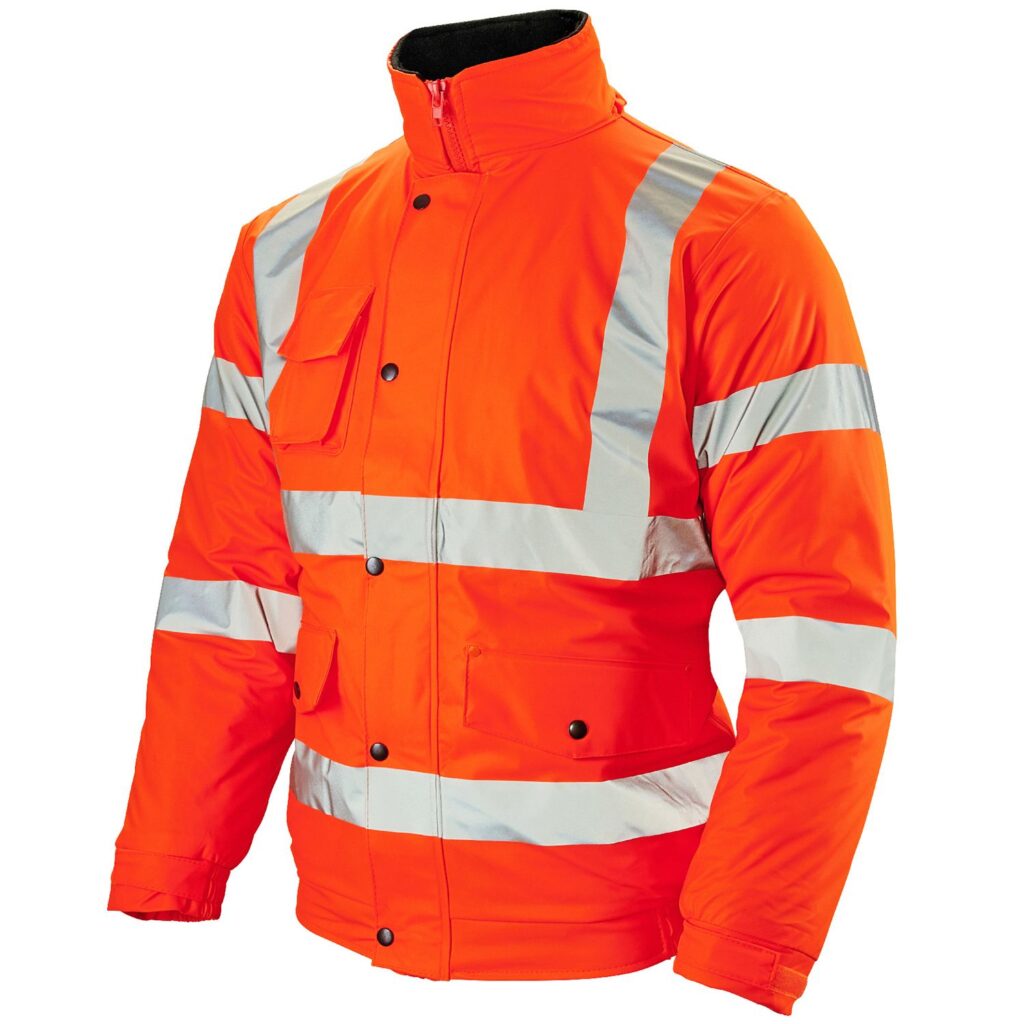37281 - Storm-Flex® Extreme Orange PU Bomber Jacket combination of waterproofness and breathability