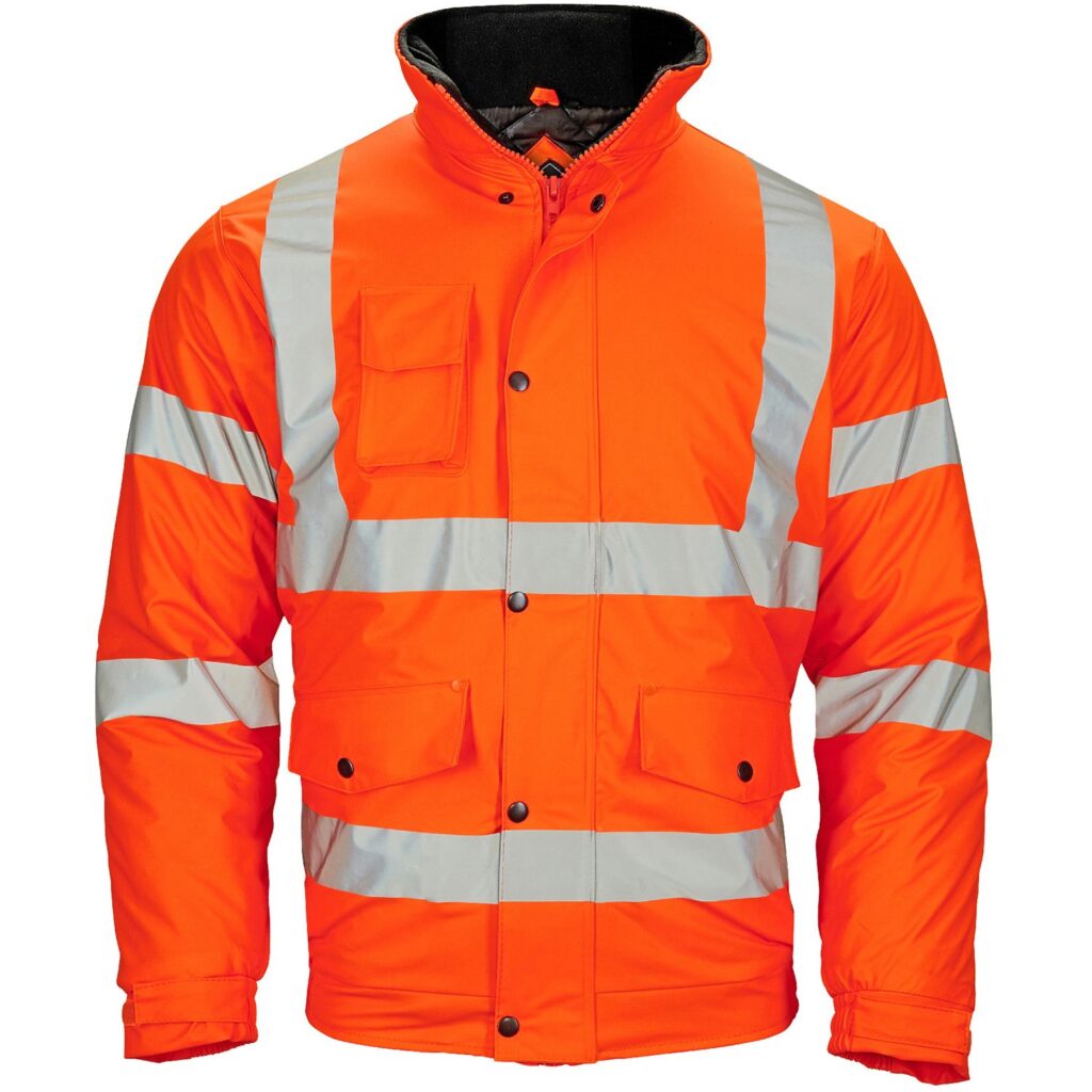 37281 - Storm-Flex® Extreme Orange PU Bomber Jacket combination of waterproofness and breathability