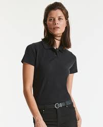 R539F Russel Ladies' Polo Organic Cotton
