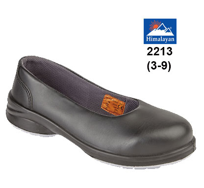 2213 HIMALAYAN Ladies Black Star Court Shoe