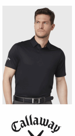 CW025 Callaway Swing Tech™ solid polo