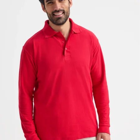 UC113 - Long sleeve Poloshirt 50% Polyester 50% Cotton 220GSM White £6.95 Colours £7.95
