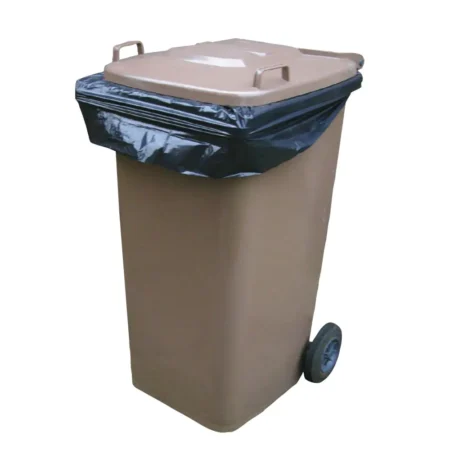 WBL - Black Wheelie Bin Liners ‑Medium Duty Case of 100