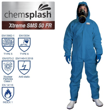 2513 Xtreme SMS 50 Flame Retardant Coverall Type 5/6