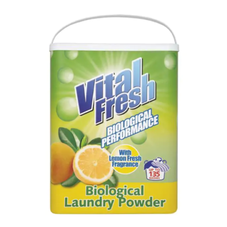 LS5913 Vital Fresh Lemon Biological Laundry Powder 10kg