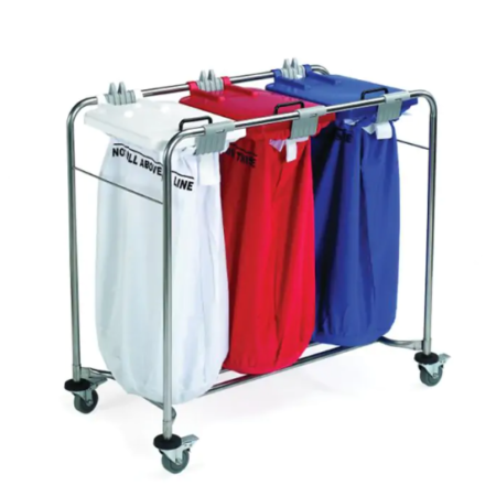 LS0142 Medi Cart Laundry Trolley Three Bag