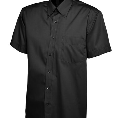 UC702 Mens Pinpoint Oxford Half Sleeve Shirt - Image 2