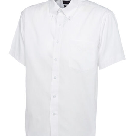 UC702 Mens Pinpoint Oxford Half Sleeve Shirt - Image 7