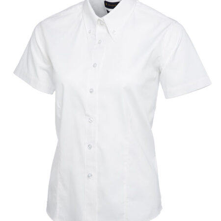 UC704 Ladies Pinpoint Oxford Half Sleeve Shirt - Image 7