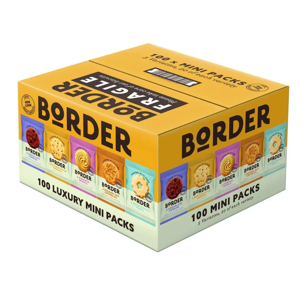 Border Luxury Mini Biscuit Assortment, 100 x 2 Pack