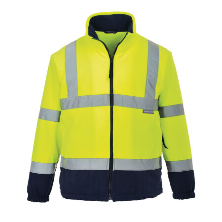 F301 - hi-vis two tone anti-pill comfort work fleece F301