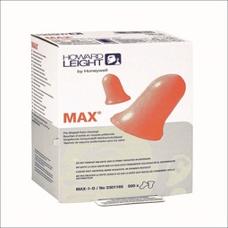 -3301165Howard Leight Max-1-D LS500 Foam Ear Plug Refill Pack, 500 pairs