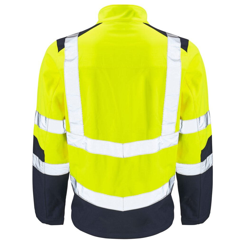 1051491 - Supertouch Hi Vis 2 Tone Yellow Softshell Jacket