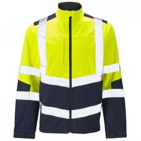 1051491 - Supertouch Hi Vis 2 Tone Yellow Softshell Jacket