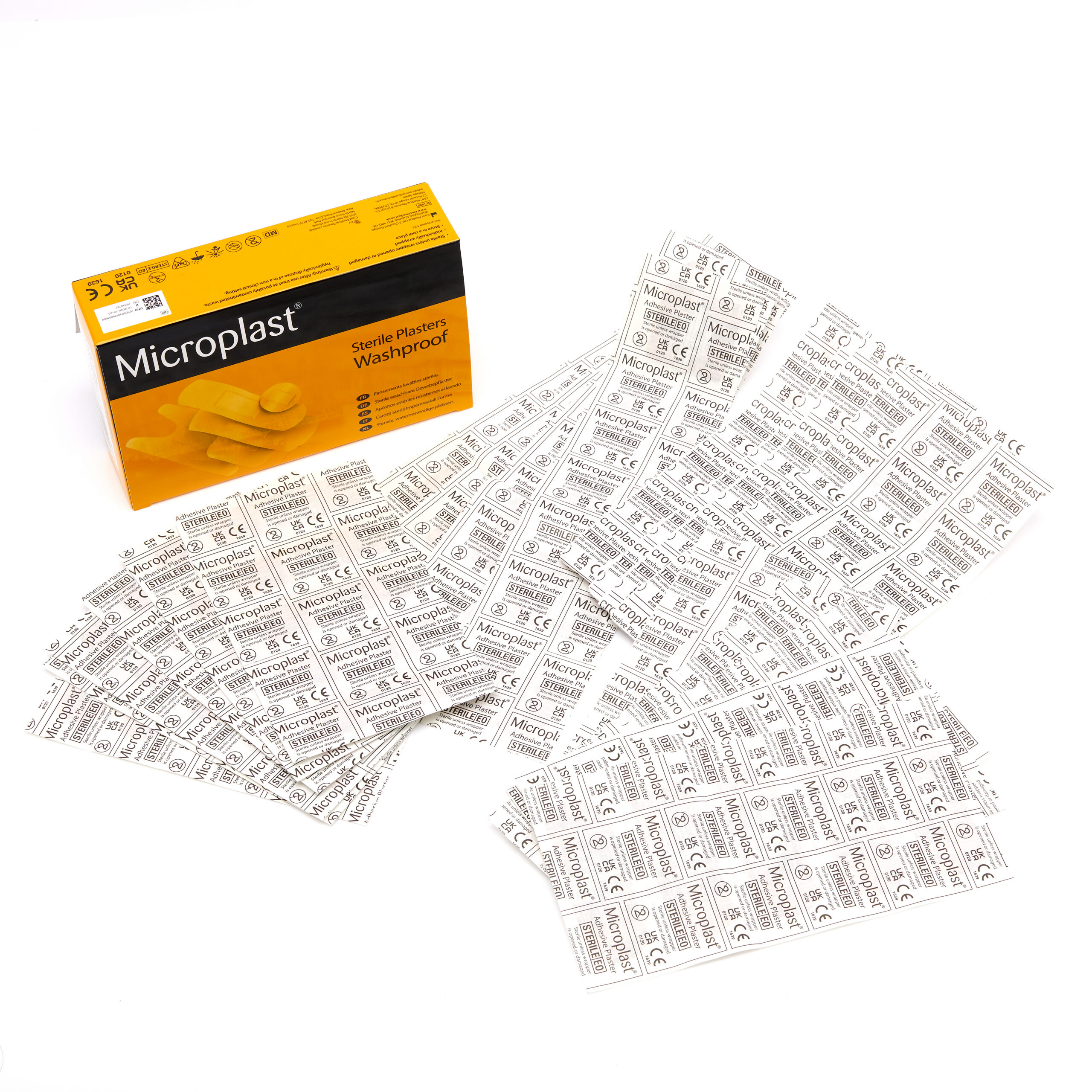 Microplast Assorted Washproof Plasters (Box 100) - Image 1