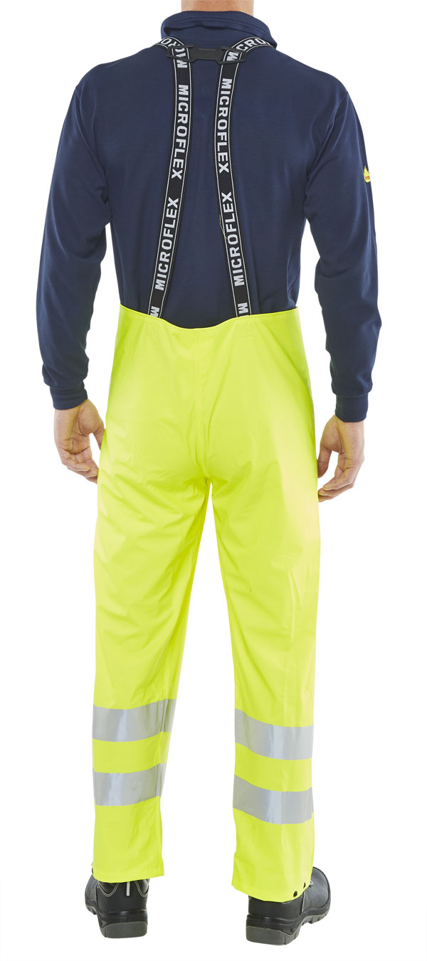 Fire Retardant Anti-static Bib Saturn Yellow - Image 2