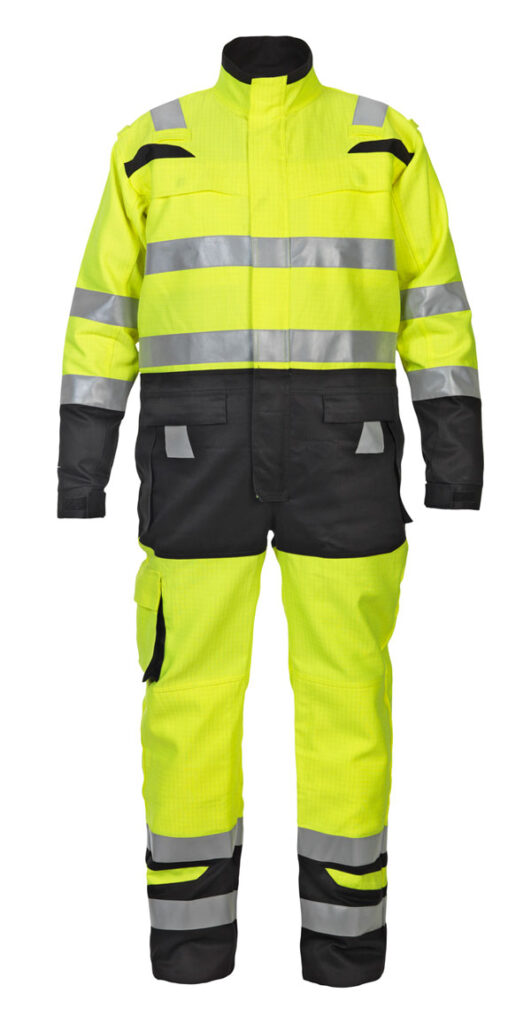 HYD048471SYBL - HOVE HIVIS TWO TONE COVERALL YELLOW/BLACK