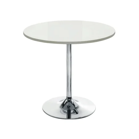 KF838544 - Jemini Bistro Trumpet Table Small 800x800x715mm White/Chrome
