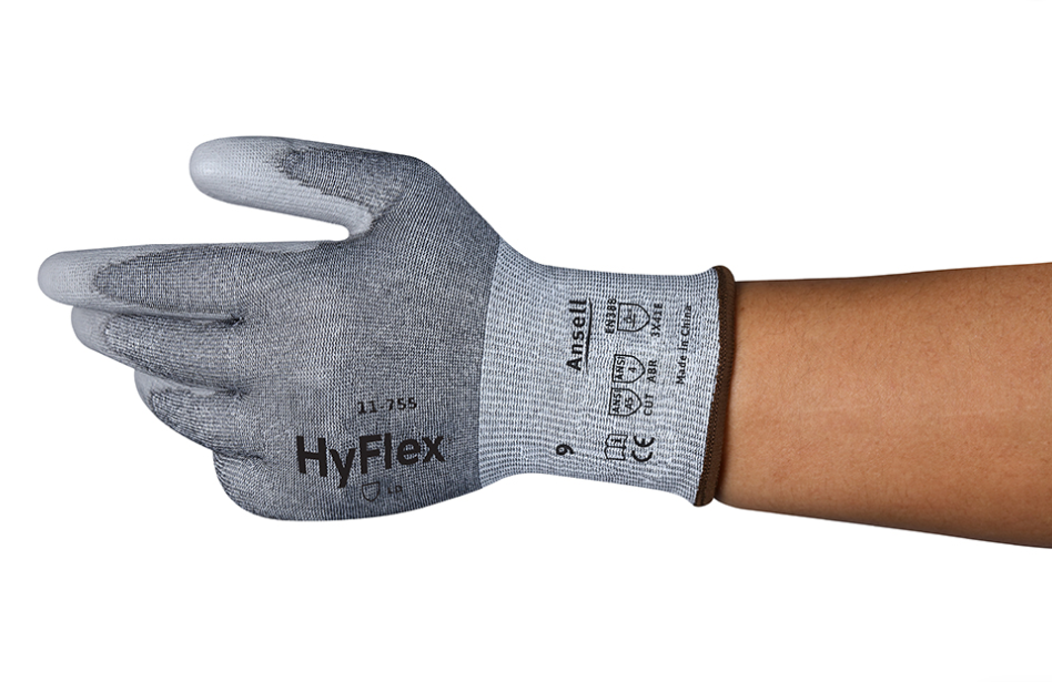 Ansell Hyflex 11-755 Grey £11/pair sold in packs in 10
