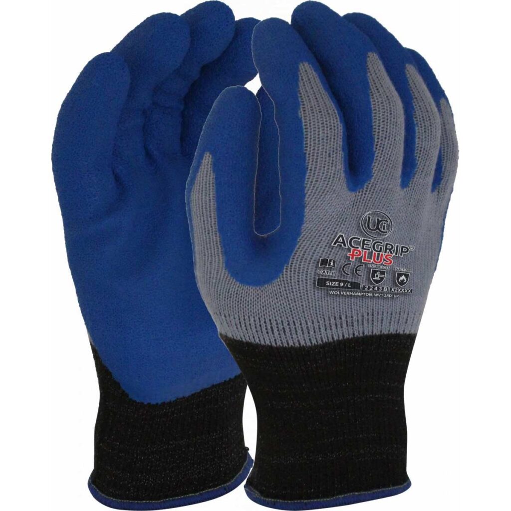 G/ACEGRIP-PLUS/BL - ACEGRIP®-PLUS - ISO CUT B LATEX COATED