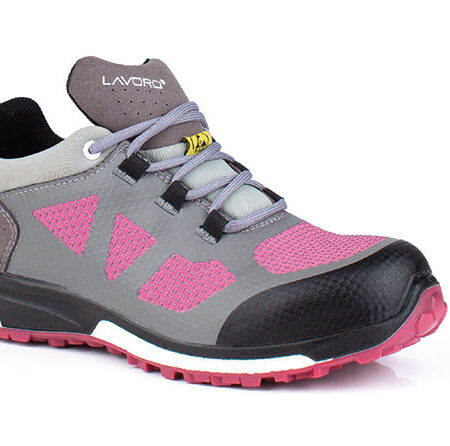 LAV1215 - LEIA LADIES ESD SHOE GREY/PINK