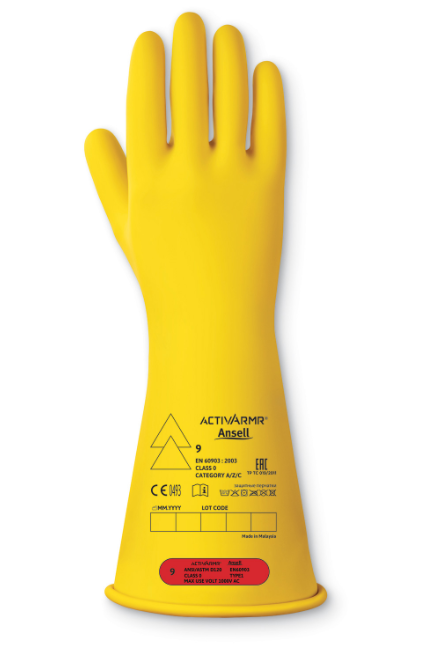 Low Voltage Electr Insulating Glove (class 0) 14" Yellow