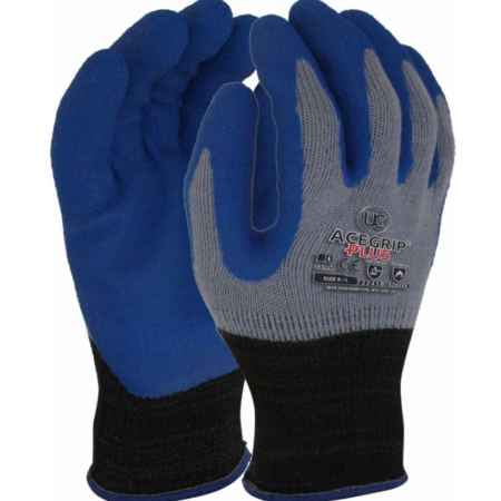 ACEGRIP®-PLUS - ISO CUT B LATEX COATED Sanitized®, so comfortable & Contact Heat Level 2 Rated - Up to 250°C £1.75/pair sold in packs of 10
