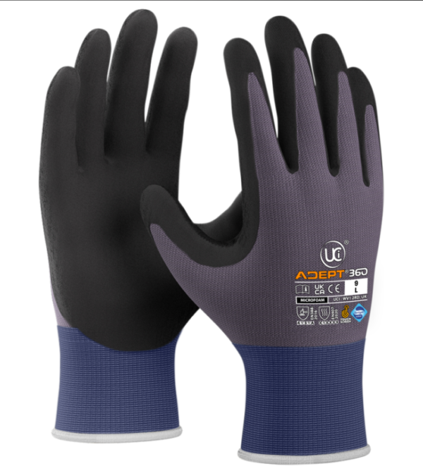 ADEPT® 360, MICROFOAM PALM £1.95/pair sold in packs of 12