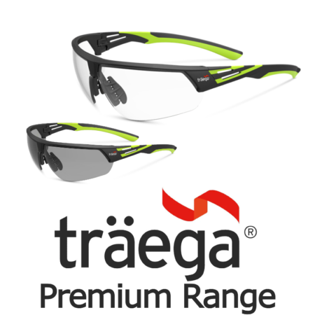 Traega CURA™ - KN RATED, ECO FRIENDLY SAFETY SPEC KN Rated EN166 1FT KN Available in clear or smoke lens