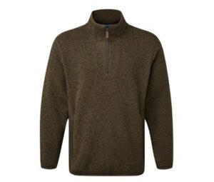 238 - FORT EASTON PULLOVER-Zip Fleece  hard-wearing knitted marl. - Image 4