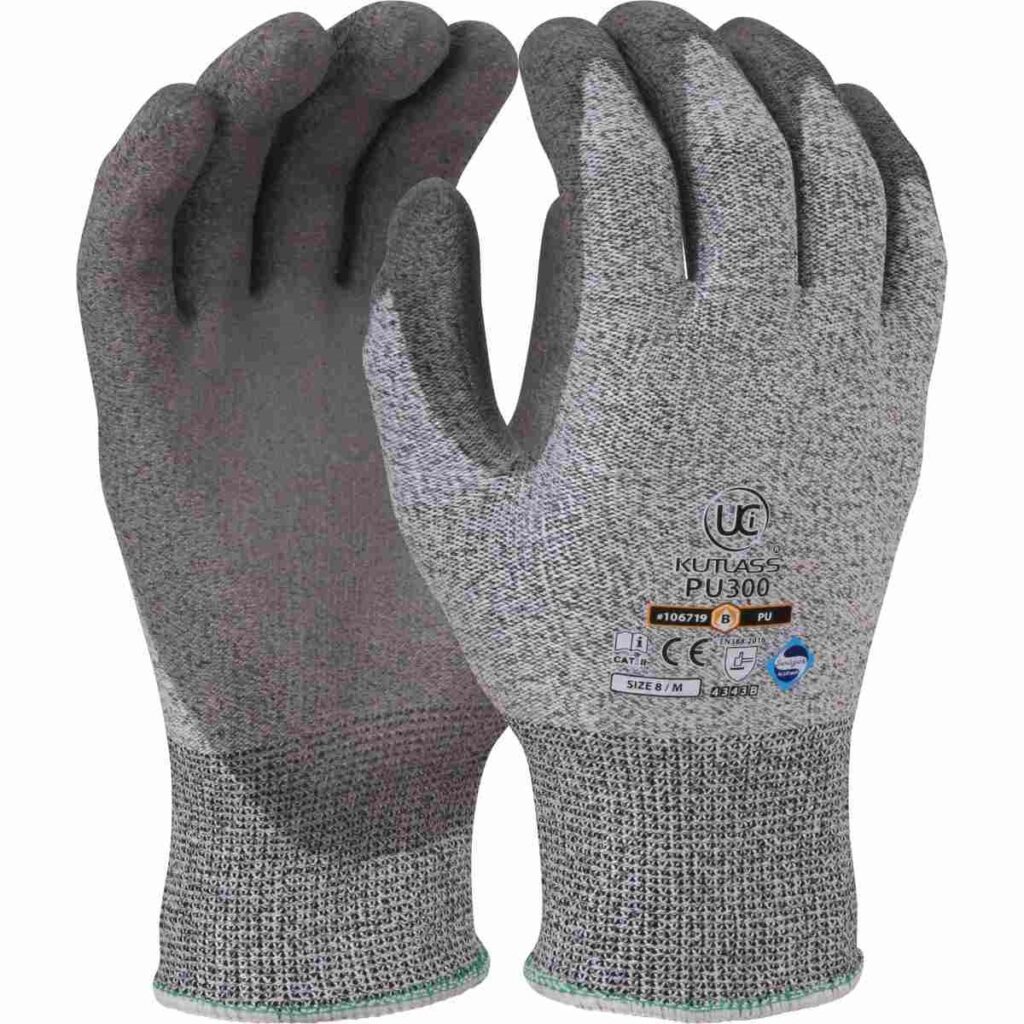 KUTLASS® PU300 - PREMIUM CUT 3/ISO B PU PALM £2.70/pair sold in packs of 10