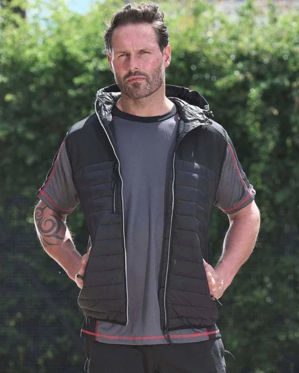 279 - TUFFSTUFF HOWDEN HOODED BODYWARMER, Water Resistant & Windproof