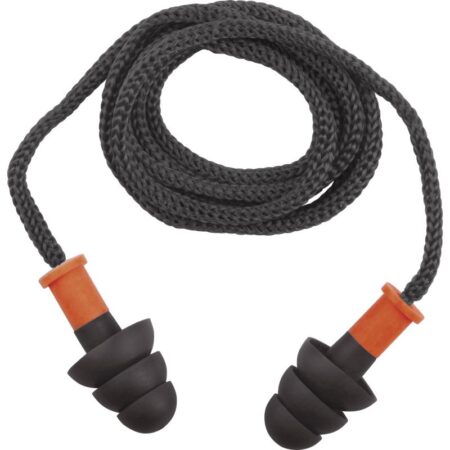 CONICFIR050 - BAG OF 50 PAIRS OF REUSABLE THERMOPLASTIC EARPLUGS WITH CORD