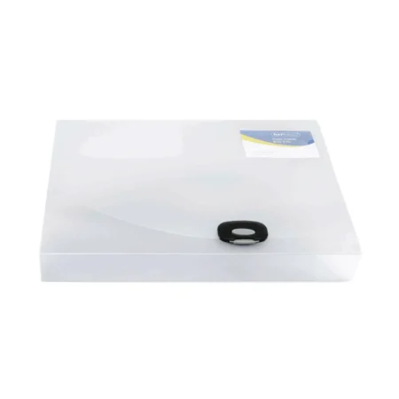 Rapesco Rigid Wallet Box File 40mm Capacity 400 Sheets A4 Clear