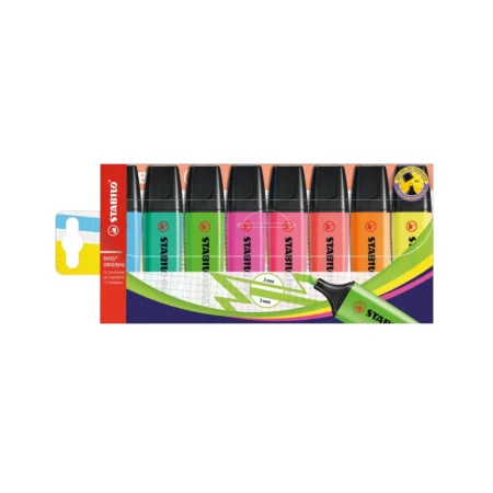 Stabilo Boss Highlighter Pens Assorted (Pack of 8) 70/8
