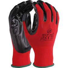 NCP-RED - NITRILE PALM COATING BLACK/RED
