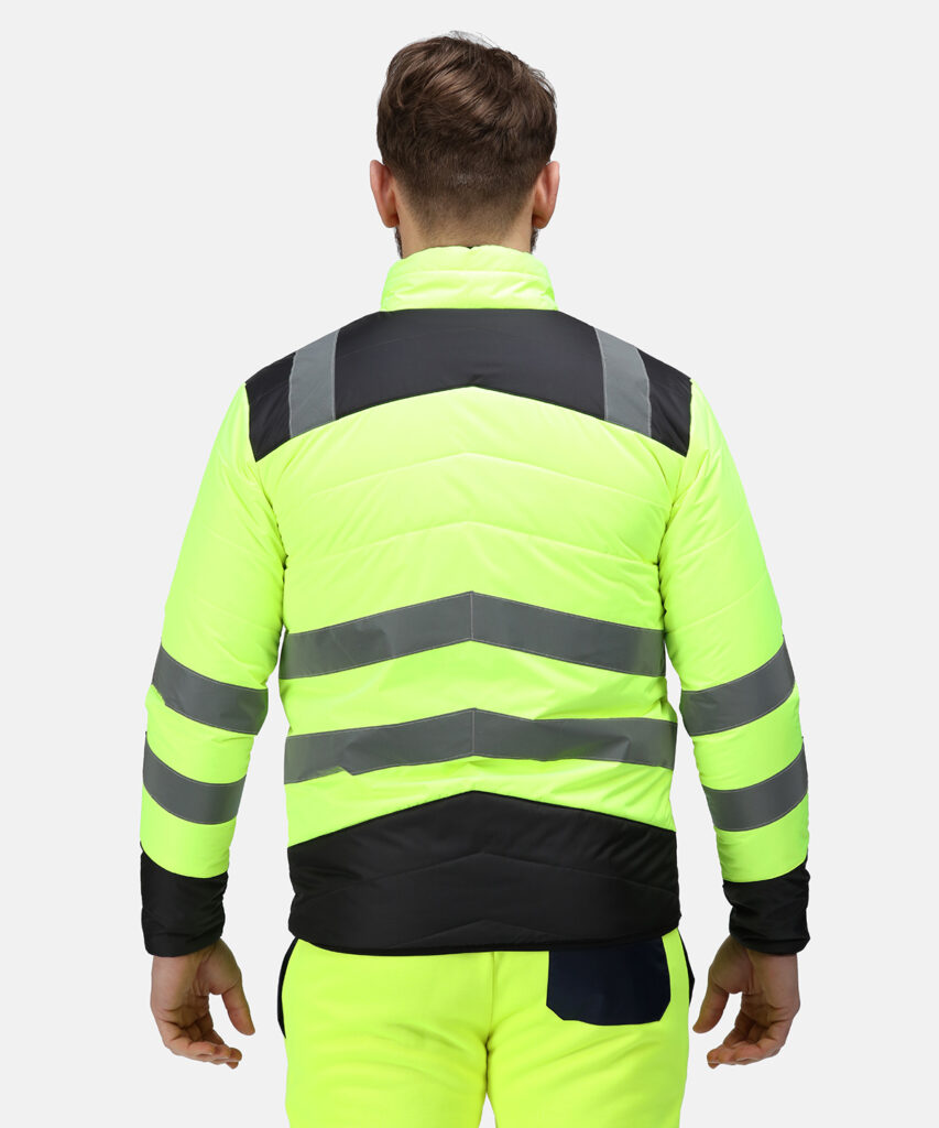 TRA483 - Regatta Pro hi-vis thermal Baffle jacket, toasty, Thermo-guard 140gsm insulation