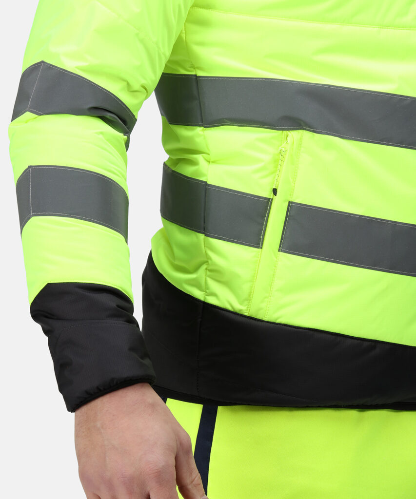 TRA483 - Regatta Pro hi-vis thermal Baffle jacket, toasty, Thermo-guard 140gsm insulation