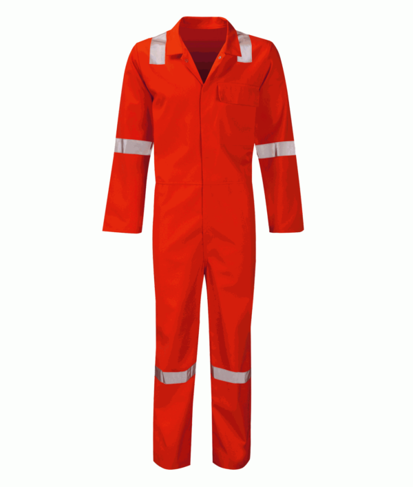 PICO FR COTTON COVERALL WITH NORDIC TAPE,EN ISO 11612: 2008 (A1, B1, C1) , EN ISO 11611: 2007 (CLASS 1 A1)
