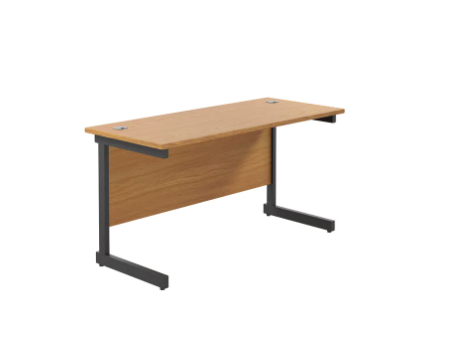Jemini Rectangular Double Upright Cantilever Desk 1400x600x730mm - Image 4