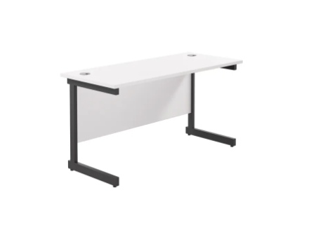 Jemini Rectangular Double Upright Cantilever Desk 1400x600x730mm - Image 5