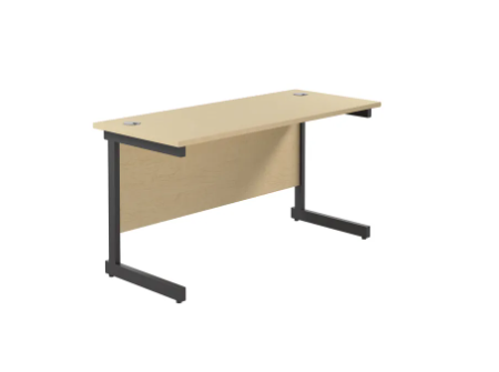 Jemini Rectangular Double Upright Cantilever Desk 1400x600x730mm
