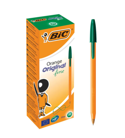Bic Orange Fine Ballpoint Pen (Pack of 20) - Image 3