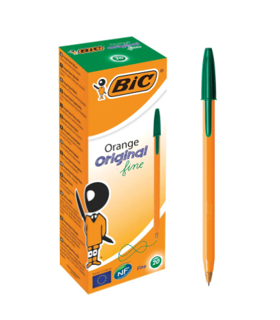 Bic Orange Fine Ballpoint Pen (Pack of 20) - Image 3