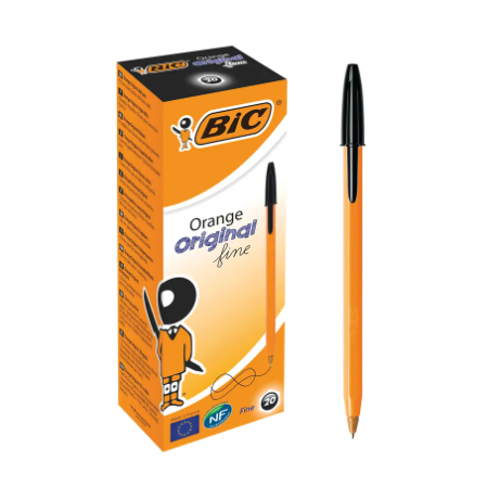 Bic Orange Fine Ballpoint Pen (Pack of 20) - Image 4