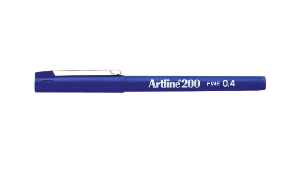 Artline 200 Fineliner Pen Fine Black (Pack of 12) - Image 2