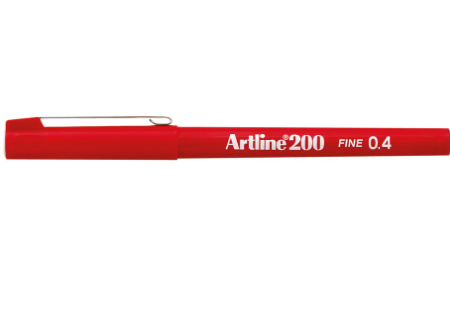Artline 200 Fineliner Pen Fine Black (Pack of 12) - Image 3