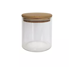 Glass Canister With Wooden Lid 750ml