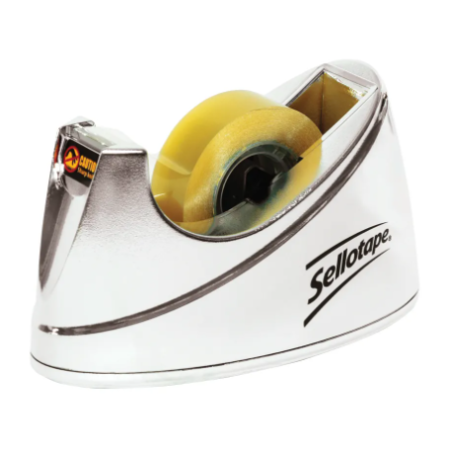 Chrome Tape Dispenser Small 19mmx33m